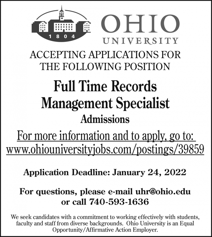 Full Time Records Management Specialist