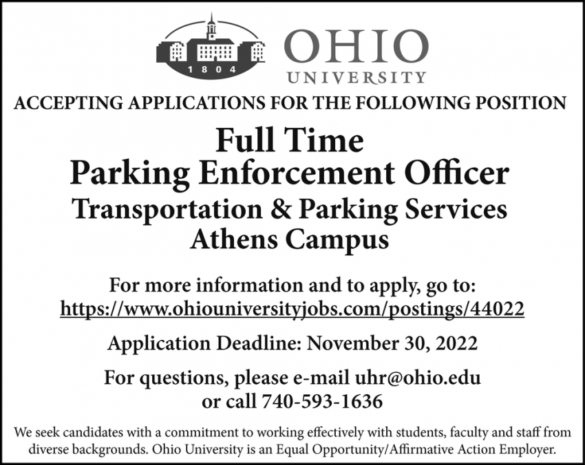Full Time Parking Enforcement Officer
