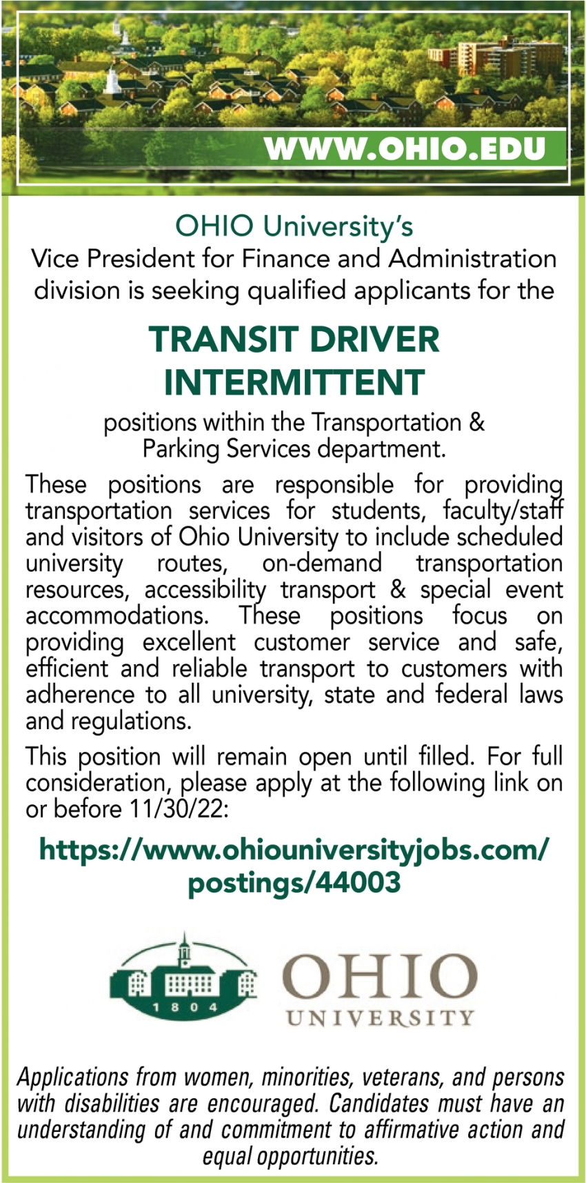 Transit Driver Intermittent