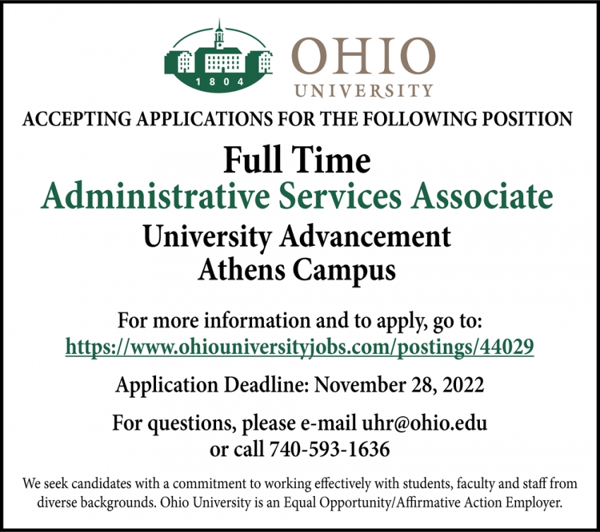 Administrative Services Associate