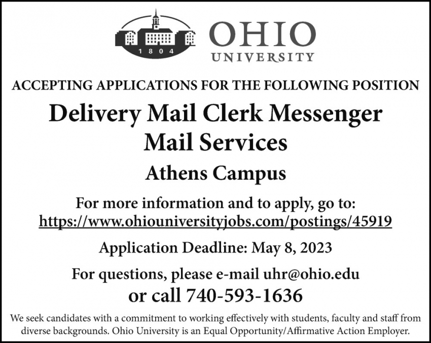 Delivery Mail Clerk Messenger