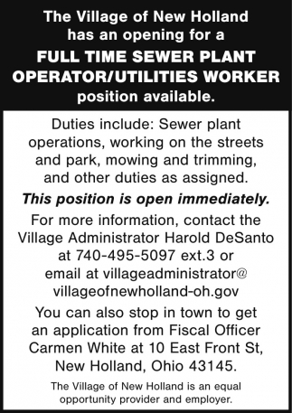 Village Of New Holland