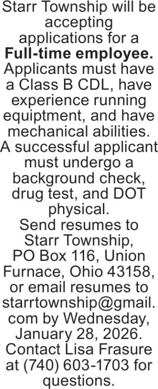 Starr Township - Lisa Frasure