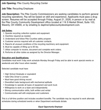 Pike County Recycling Center