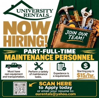 University Rentals