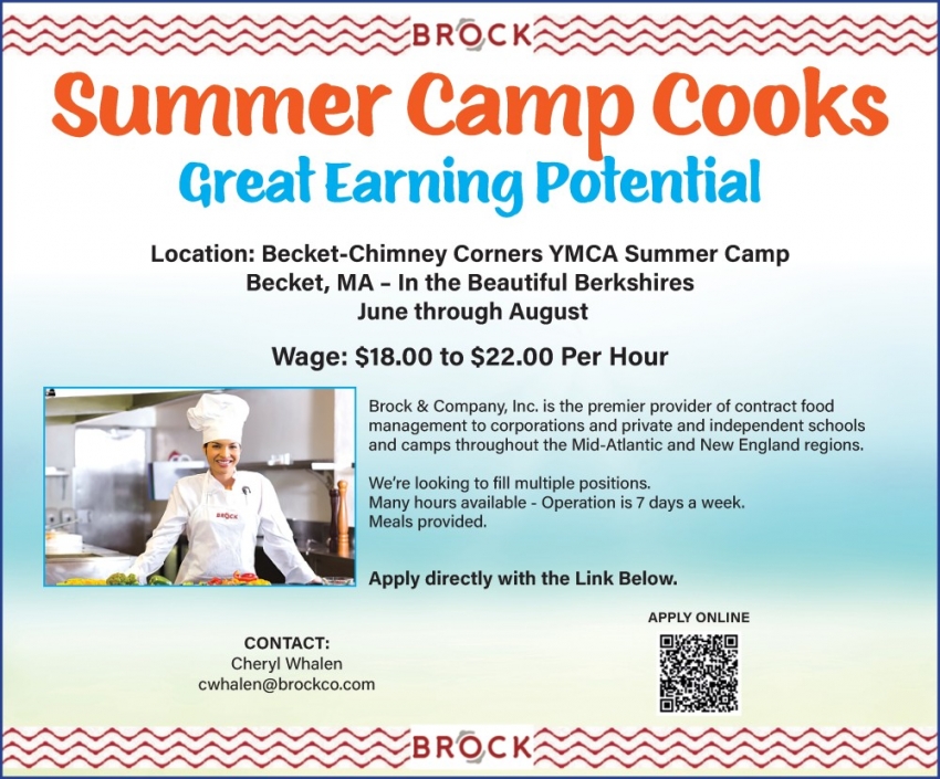 Summer Camp Cooks YMCA Summer Camp