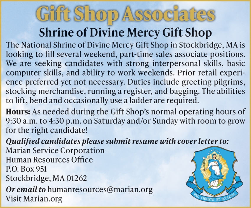 Divine Mercy Gift Shop  The National Shrine of The Divine Mercy