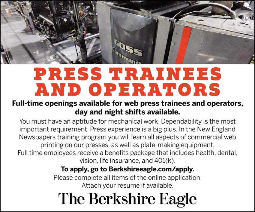 Press Trainees And Operators