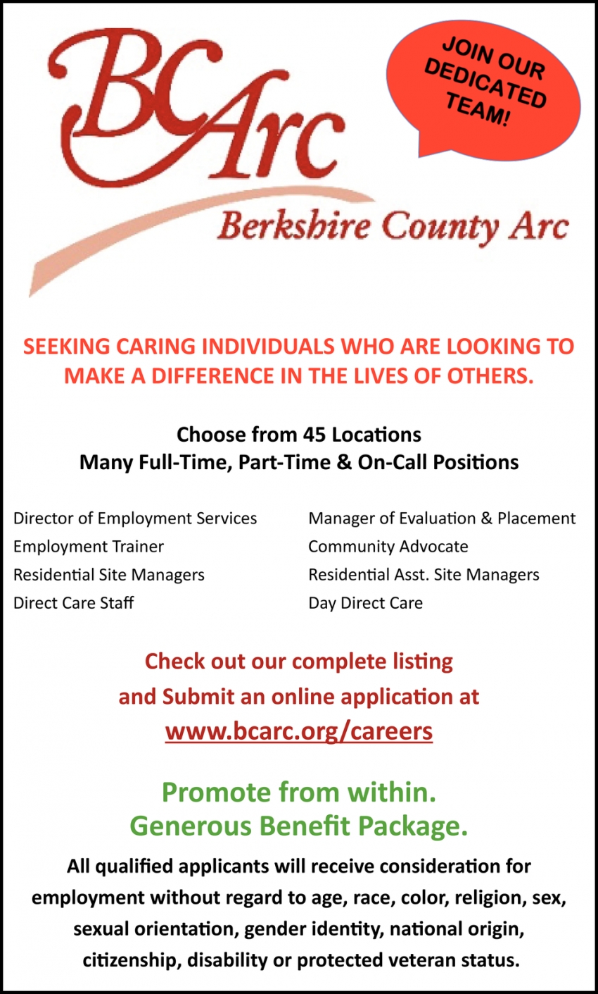 Director Of Employment - Employment Trainer - Direct Care Staff
