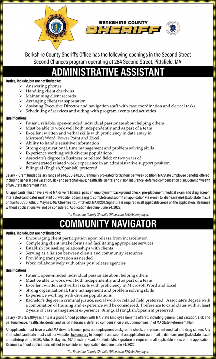 Administrative Assistant - Community Navigator