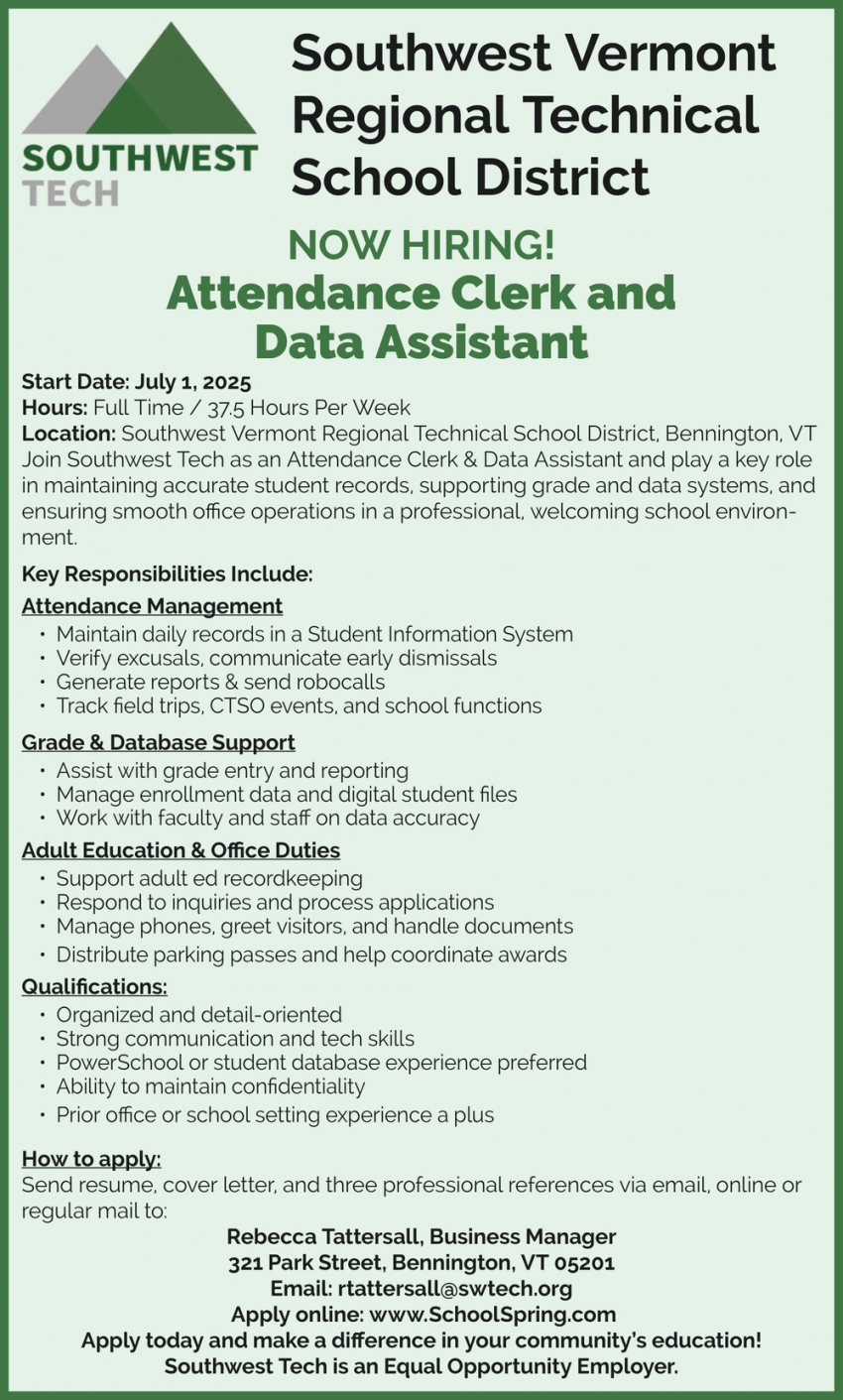 Southwest Vermont Regional Technical School District