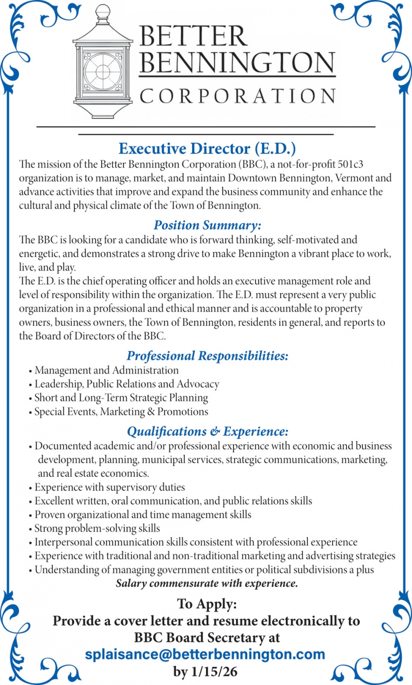 Better Bennington Corporation