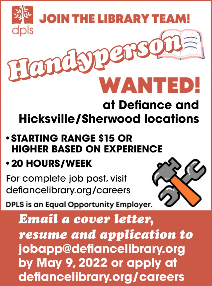 Handyperson Wanted!