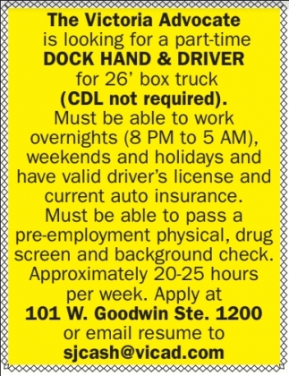 Dock Hand & Driver