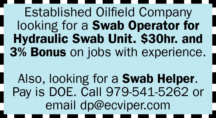 Swab Operator
