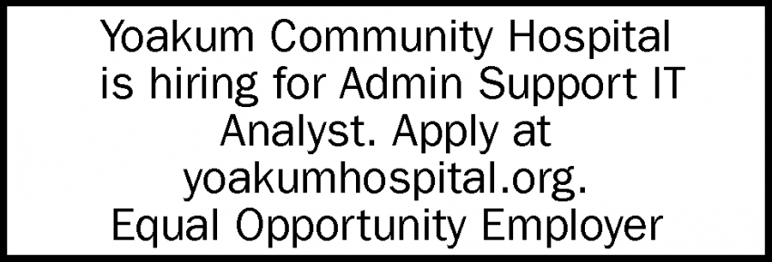 Admin Support IT Analyst
