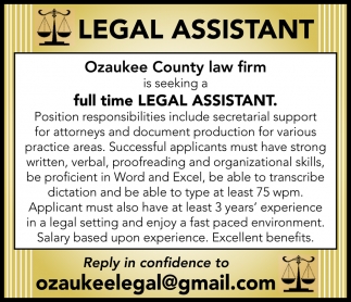legal assistant jobs near me