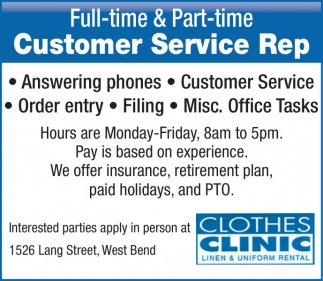 Clothes Clinic Linen & Uniform Rental