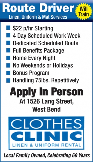 Clothes Clinic Linen & Uniform Rental