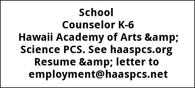 Counselor K-6