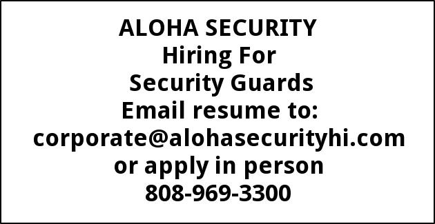 Hiring for Security Guards