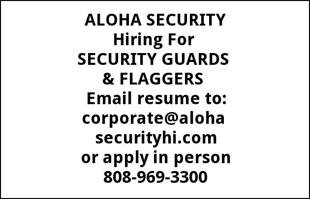 Security Guards & Flaggers Needed
