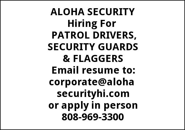 Security Guards, Patrol Drivers & Flaggers