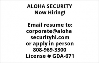 Aloha Security Inc