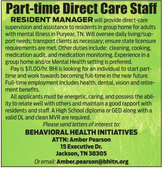 Direct Care Staff