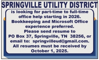 Springville Utility District