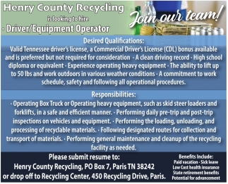 Henry County Recycling