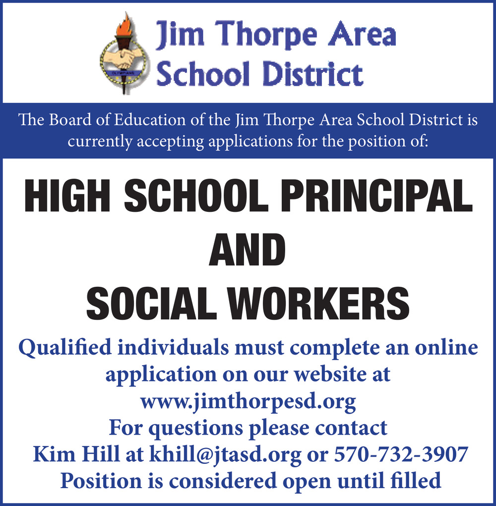 High School Principal and Social Workers, Jim Thorpe Area School District, Jim Thorpe