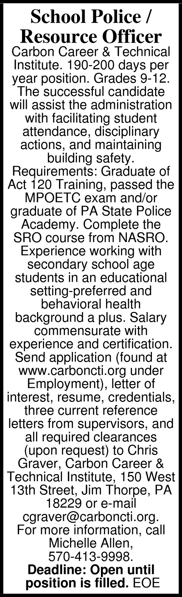 School Police / Resource Officer
