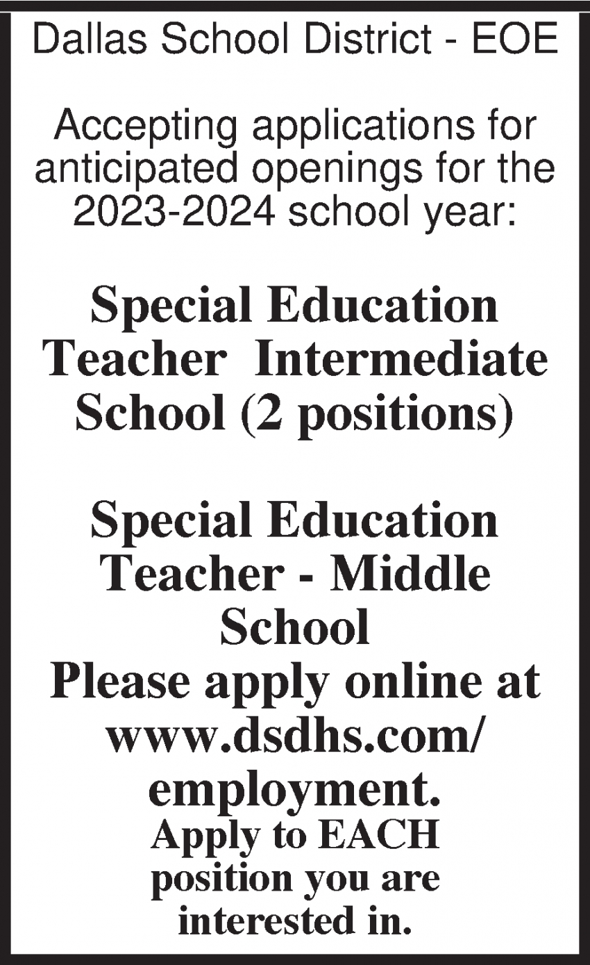 Special Education Teacher