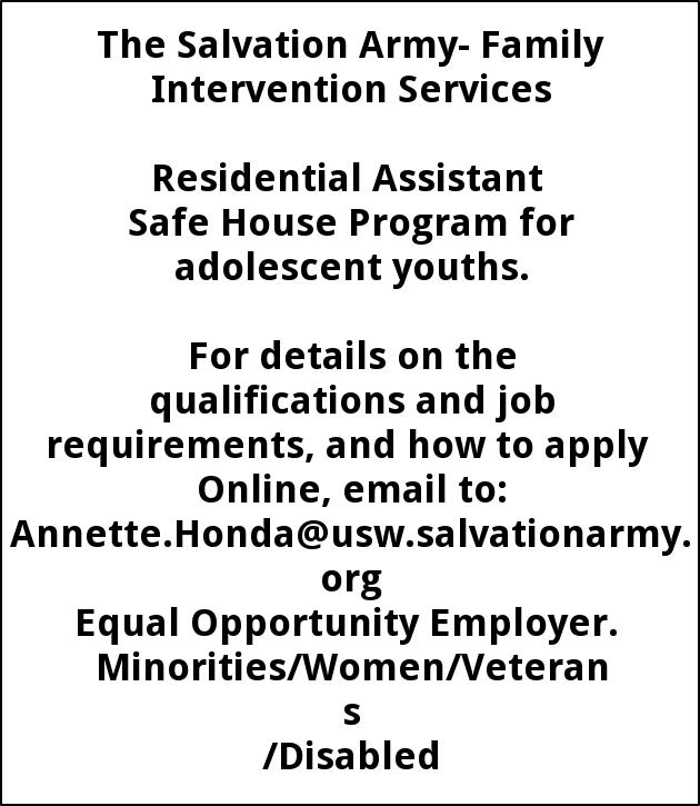 Residential Assistant