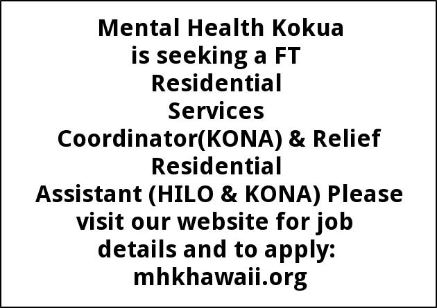 Residential Services Coordinator & Relief Residential Assistant