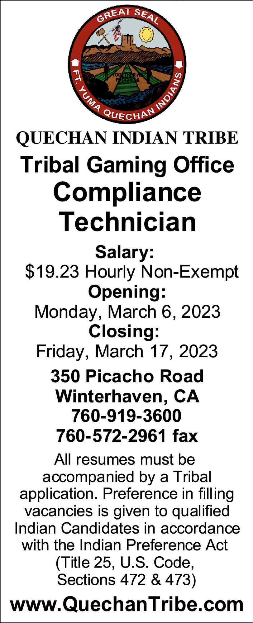 Compliance Technician