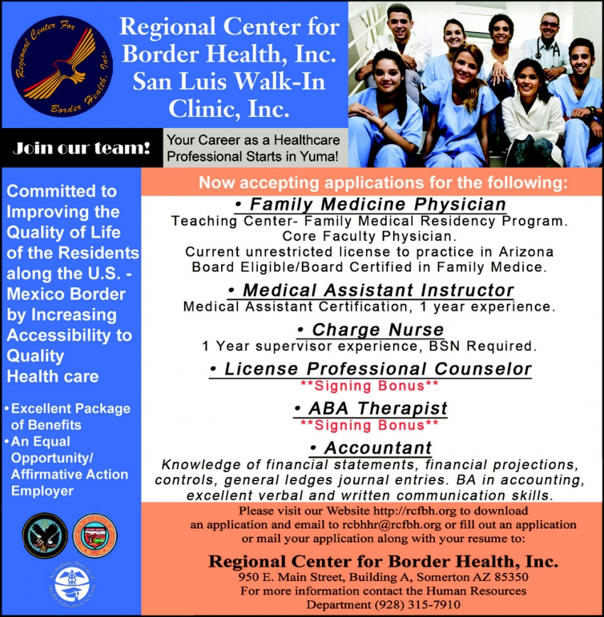 Regional Center for Border Health, Inc 
