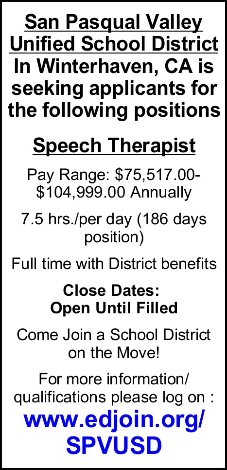San Pasqual Valley Unified School District