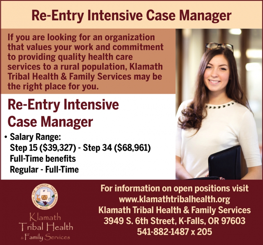Re-Entry Intensive Case Manager