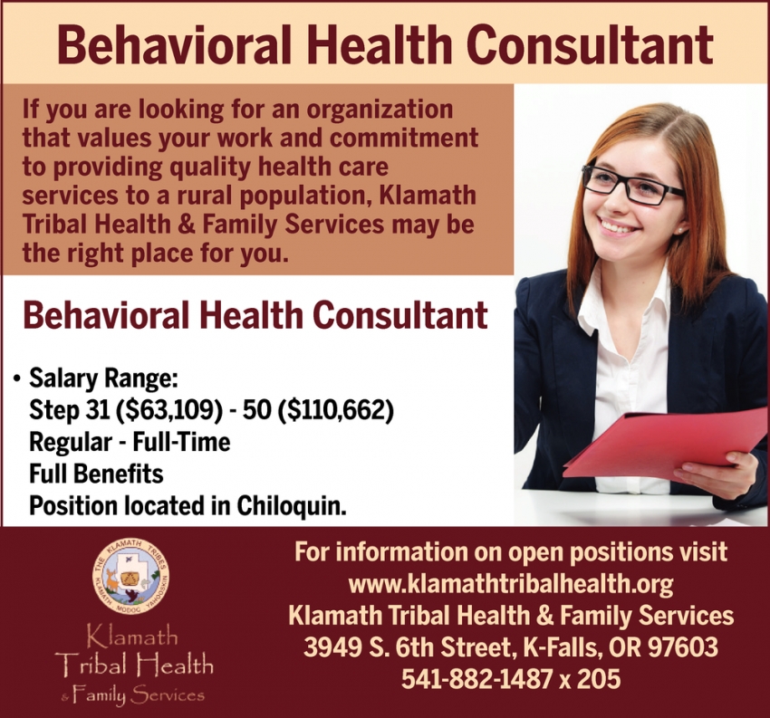 Behavioural Health Consultant