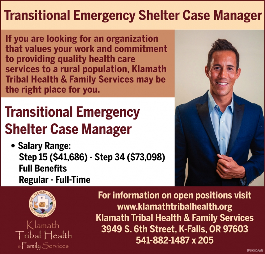 Transitional Emergency Shelter Case Manager