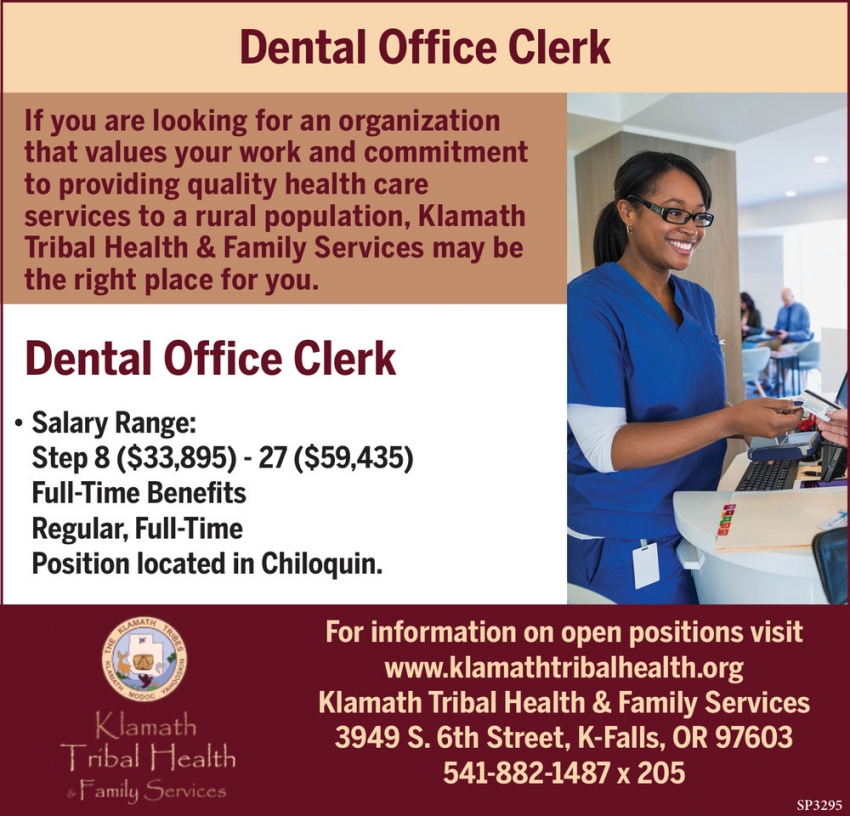 Dental Office Clerk