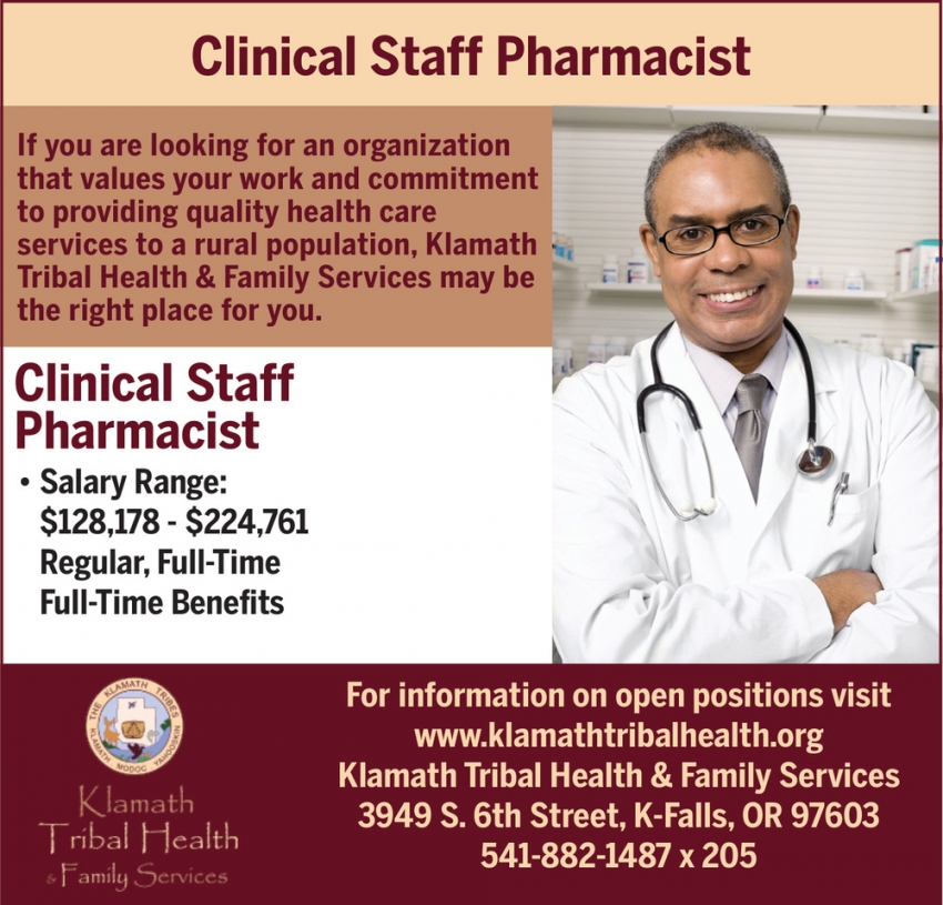 Clinical Staff Pharmacist