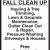 Fall Clean Up