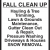 Fall Clean Up