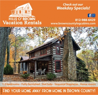 Find Your Home Away From Home In Brown County!