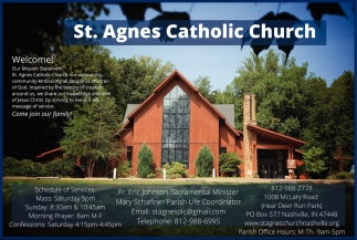 St. Agnes Parish Liturgical Schedule 2021