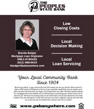 Your Local Community Bank Since 1904