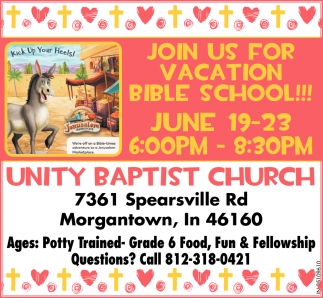 Join Us For Vacation Bible School